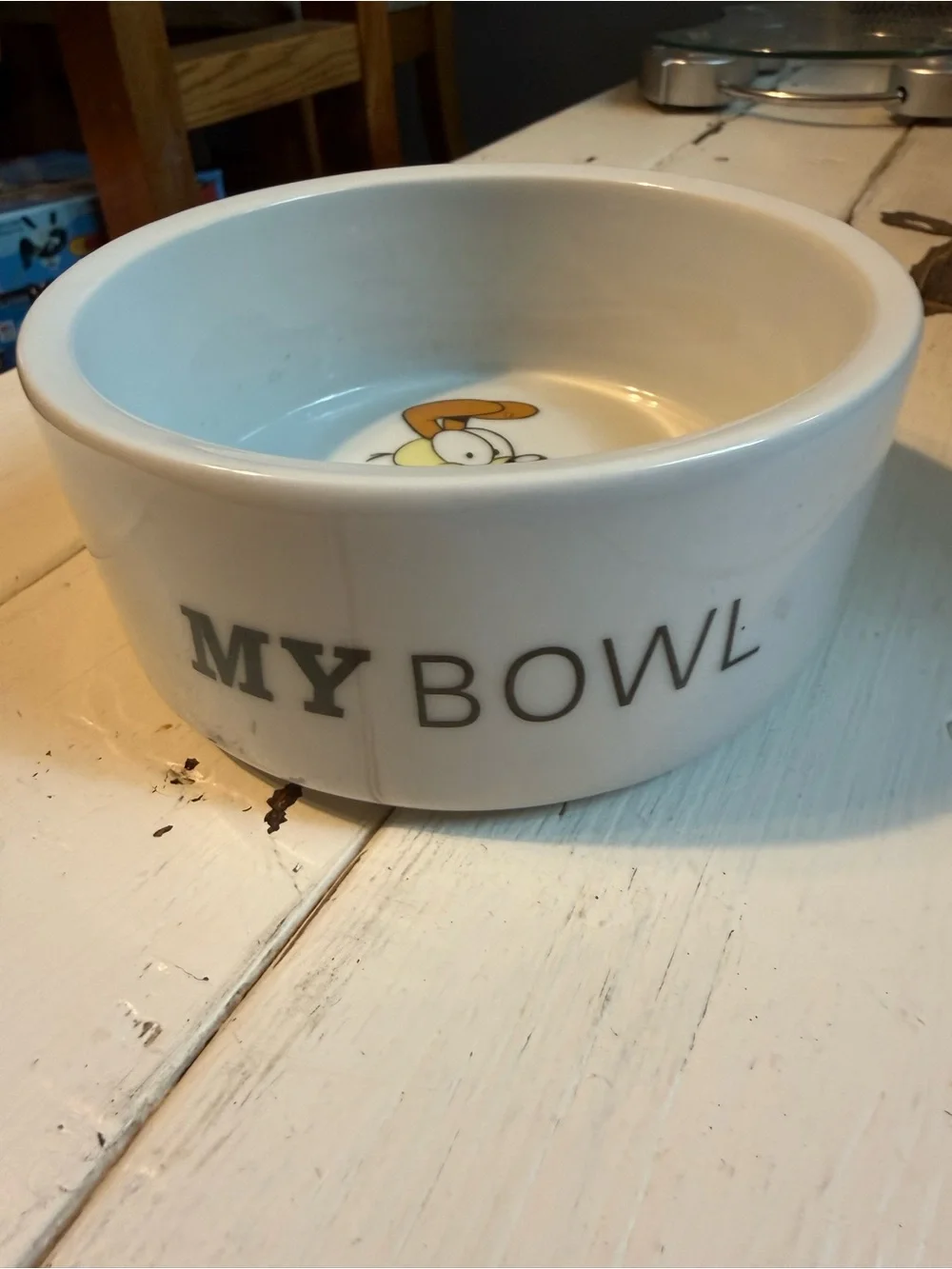 Garfield “Odie” Dog/Cat Dish “My Bowl” and “Burp” 5” Wide